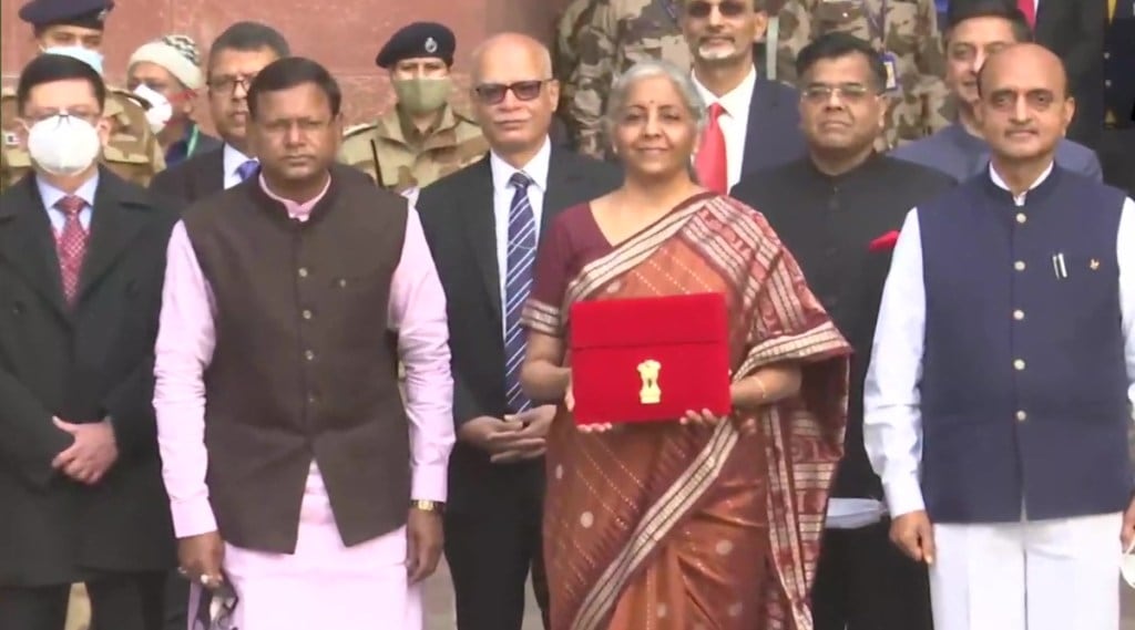Nirmala-Sitharaman saree Union-Budget-2022