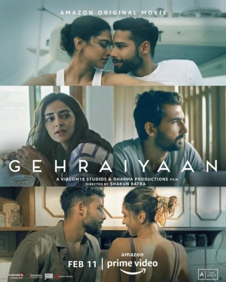 दिग्दर्शक शकुन बत्रा यांचा आगामी ‘गहराइयां’ (Gehraiyaan) चित्रपटाची सोशल मीडियावर सध्या बरीच चर्चा अनेक दिवसांपासून सुरु आहे. आज हा चित्रपट प्रदर्शित झाला आहे.(@deepikapadukone/ Instagram)