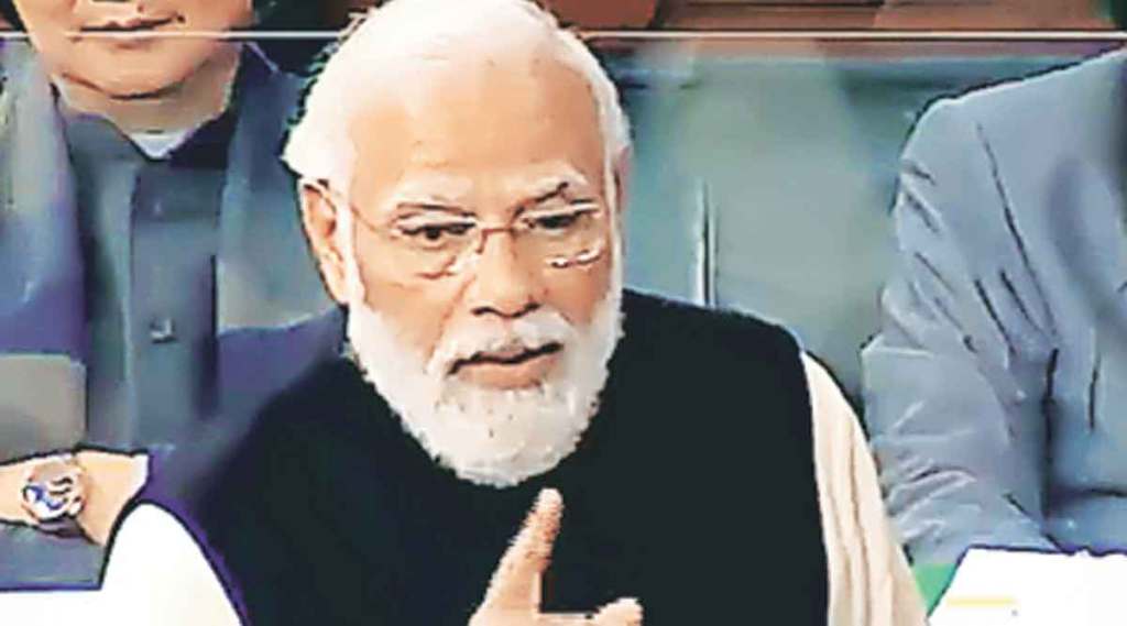 महाराष्ट्र काँग्रेसमुळे करोना देशभर ; पंतप्रधान नरेंद्र मोदींचे लोकसभेत टीकास्त्र