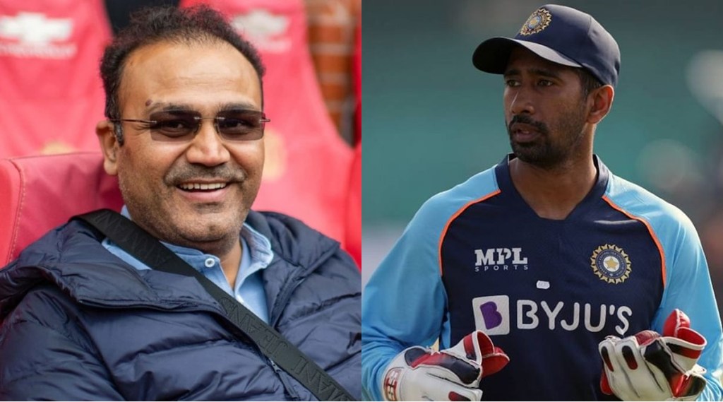 virender sehwag advises wriddhiman saha on journalist matter