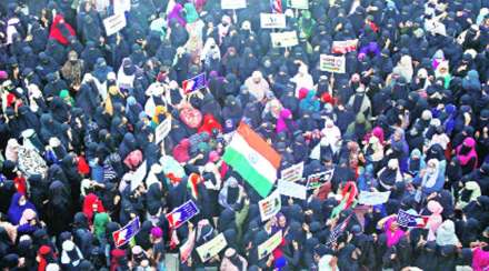मुंब्य्रात हिजाबच्या समर्थनार्थ मोर्चा