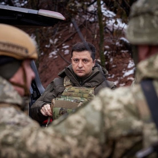 In military uniform defiant President Volodymyr Zelensky vows to defend Ukraine People called him real hero