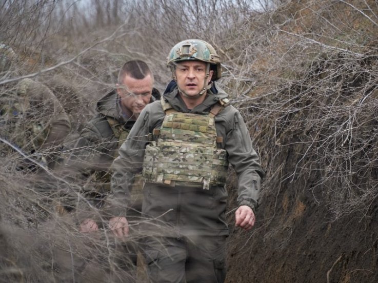 In military uniform defiant President Volodymyr Zelensky vows to defend Ukraine People called him real hero