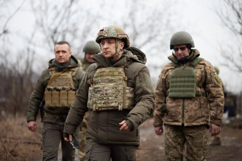 In military uniform defiant President Volodymyr Zelensky vows to defend Ukraine People called him real hero