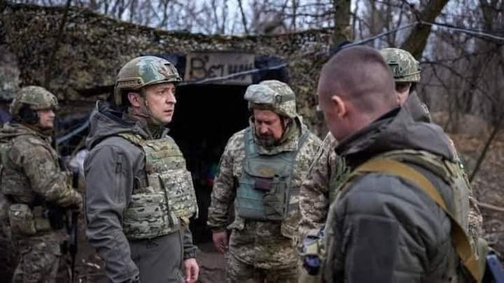 In military uniform defiant President Volodymyr Zelensky vows to defend Ukraine People called him real hero