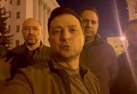 In military uniform defiant President Volodymyr Zelensky vows to defend Ukraine People called him real hero