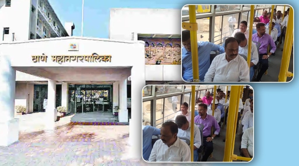 ठाणे पालिका अधिकाऱ्यांनी केली टीएमटीची सफर