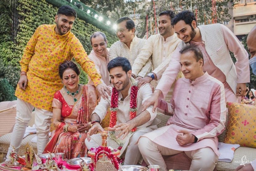 Anil Ambani Tina son Anmol Krisha Shah Wedding