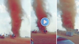 Dust storm in Pachgani