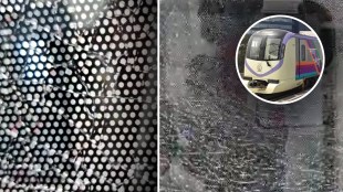 Metro glass shattered