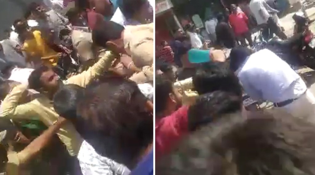 पुण्यात अतिक्रमण कारवाई दरम्यान तुफान राडा; कारवाईला विरोध करत जेसीबीवर दगडफेक, कर्मचाऱ्यांना मारहाण