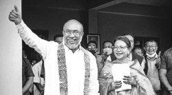 मणिपूरमध्ये भाजपचे स्वबळावर बहुमत