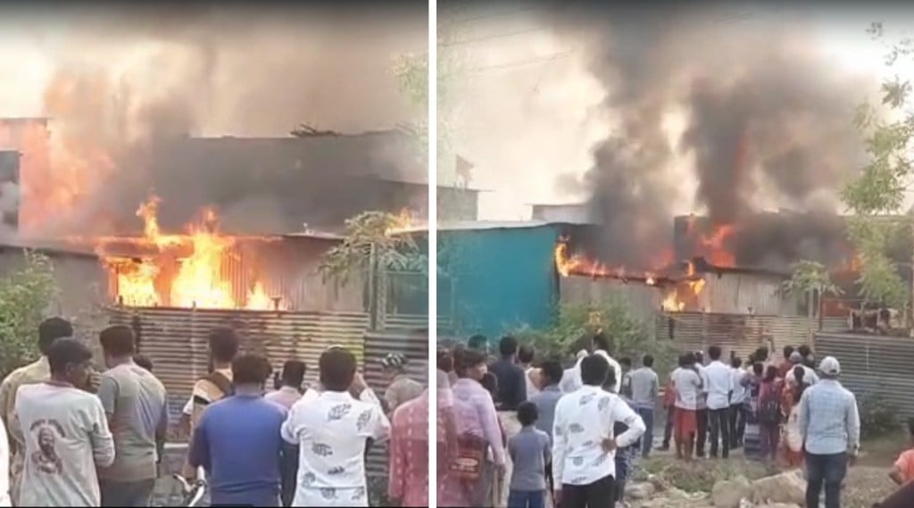 सोलापूर: बायकोशी भांडण करून स्वतःच पेटवलं घर; सिलेंडरचा स्फोट झाल्यानं भडकली आग
