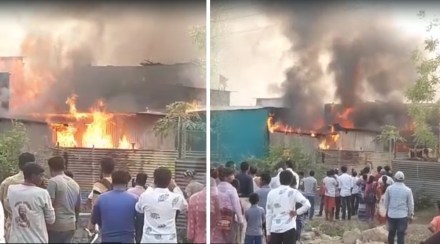 सोलापूर: बायकोशी भांडण करून स्वतःच पेटवलं घर; सिलेंडरचा स्फोट झाल्यानं भडकली आग