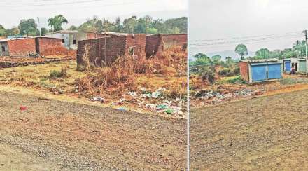 प्रस्तावित विमानतळ क्षेत्रावर अतिक्रमण