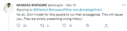 Riteish Deshmukh Trolled For Tweet About The Kashmir Files