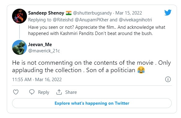Riteish Deshmukh Trolled For Tweet About The Kashmir Files