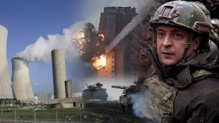 russian troops firing at nuclear plant