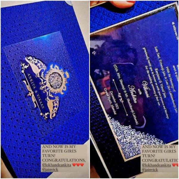 Bollywood Celebrity Wedding Invitation