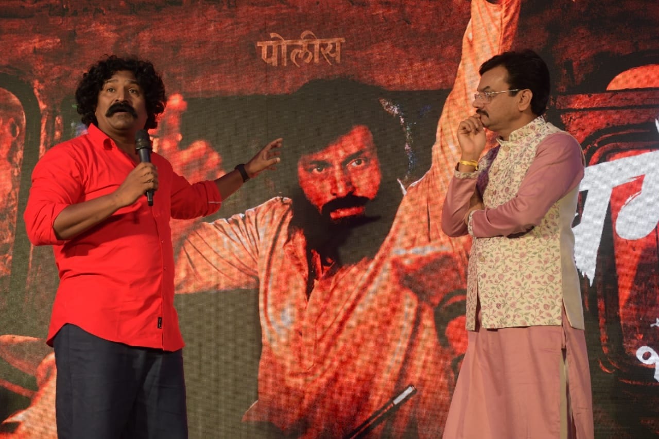 Shivsena Minister Eknath Shinde Emotional At at music launch of Dharmaveer