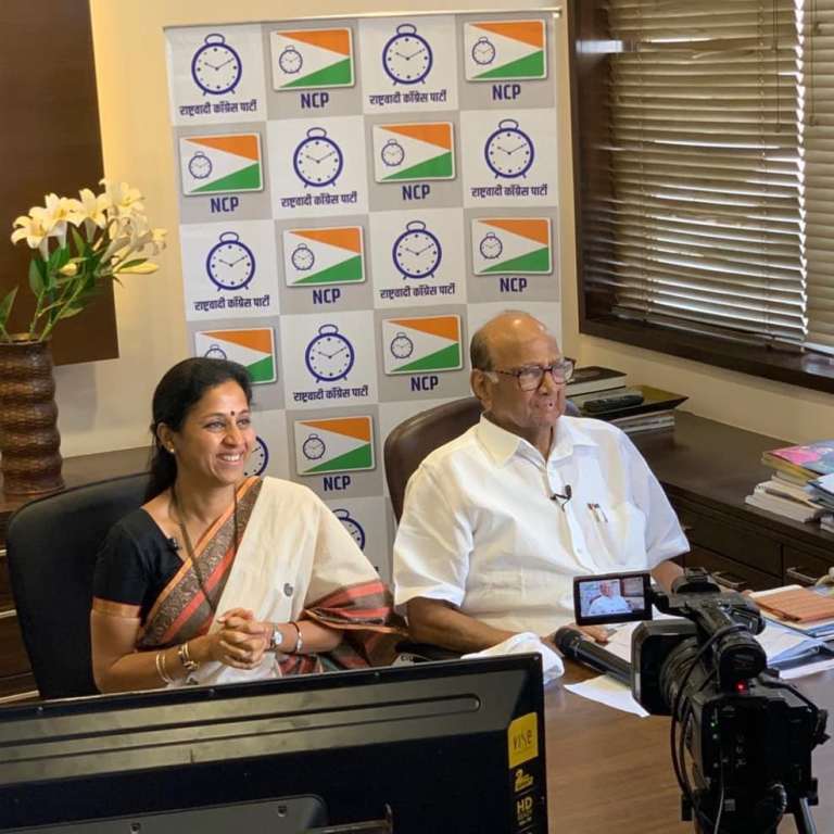 Ajit Pawar Supriya Sule Slams Raj Thackeray over his comment About Sharad Pawar