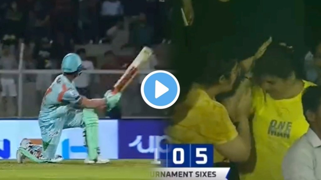 ayush Badoni huge six