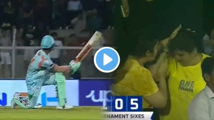 ayush Badoni huge six