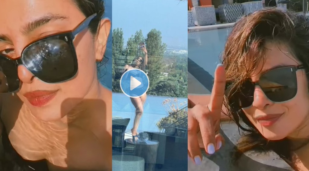 priyanka chopra bikni look, priyanka chopra pool dance,