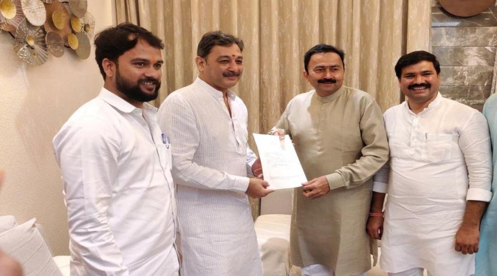 Independent MLA Mahesh Baladi support for Chhatrapati Sambhaji Raje Rajya Sabha candidature