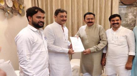 Independent MLA Mahesh Baladi support for Chhatrapati Sambhaji Raje Rajya Sabha candidature