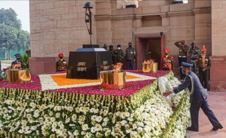 १९७१ च्या युद्धातील हुतात्मा जवानांच्या स्मृतिचिन्हाचे स्थलांतर