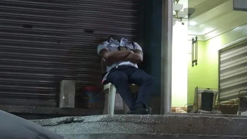 Photo of headless security guard goes viral on social media