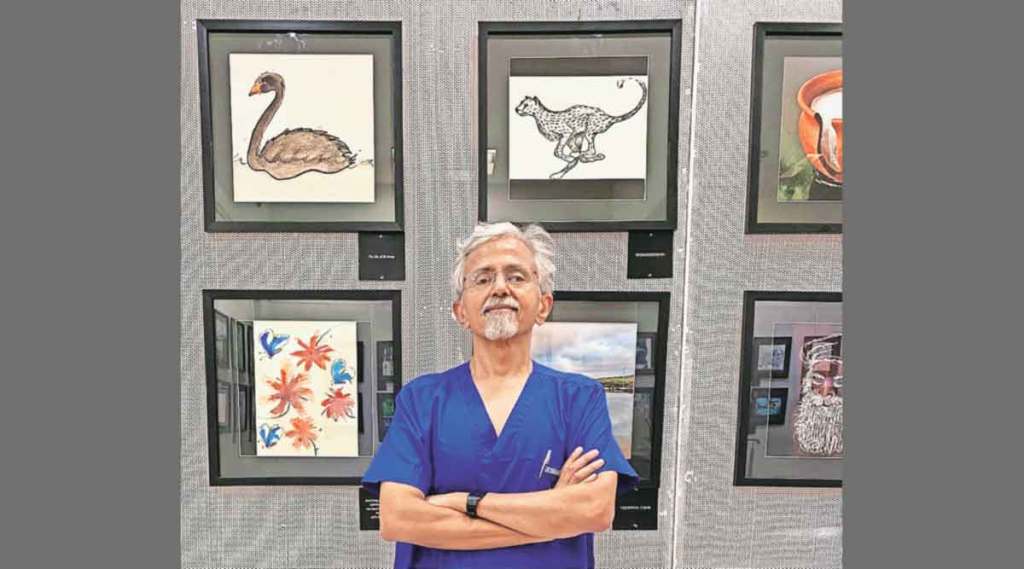 मणक्यांवर वैद्यकीय उपचारासाठी निष्णात सर्जनचे चित्र प्रदर्शन
