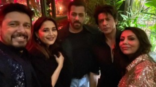 madhuri dixit, salman khan, shahrukh khan, gauri khan, dr shreeram nene, karan johar birthday party,