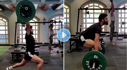 anushka sharma virat kohli gym video, anushka sharma virat kohli fitness,