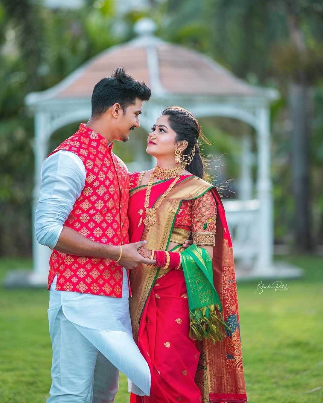 Abhijeet Shwetchandra Sejal Warde Engagement Photos