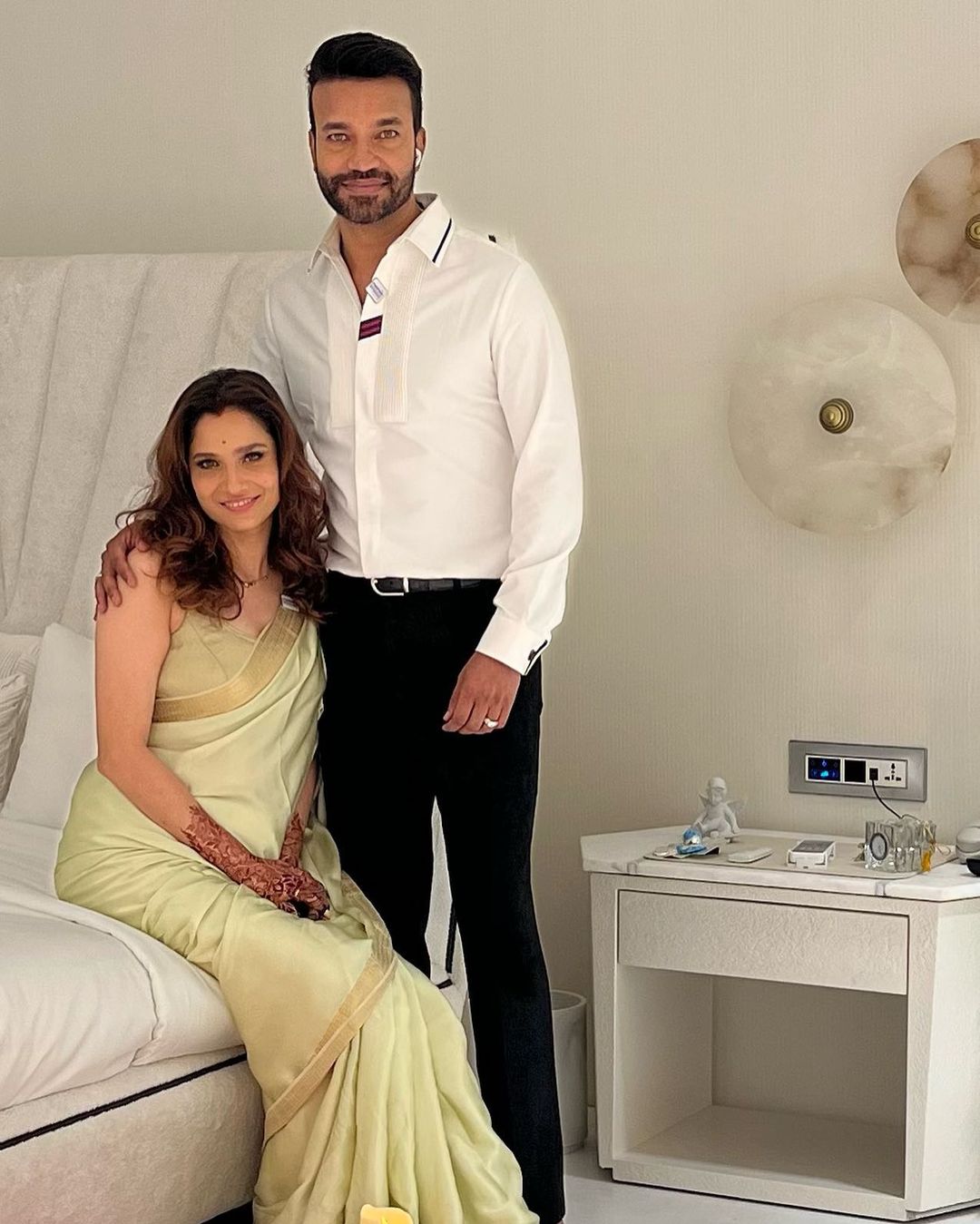 Ankita Lokhande Vicky Jain New Home Graha Pravesh Photos