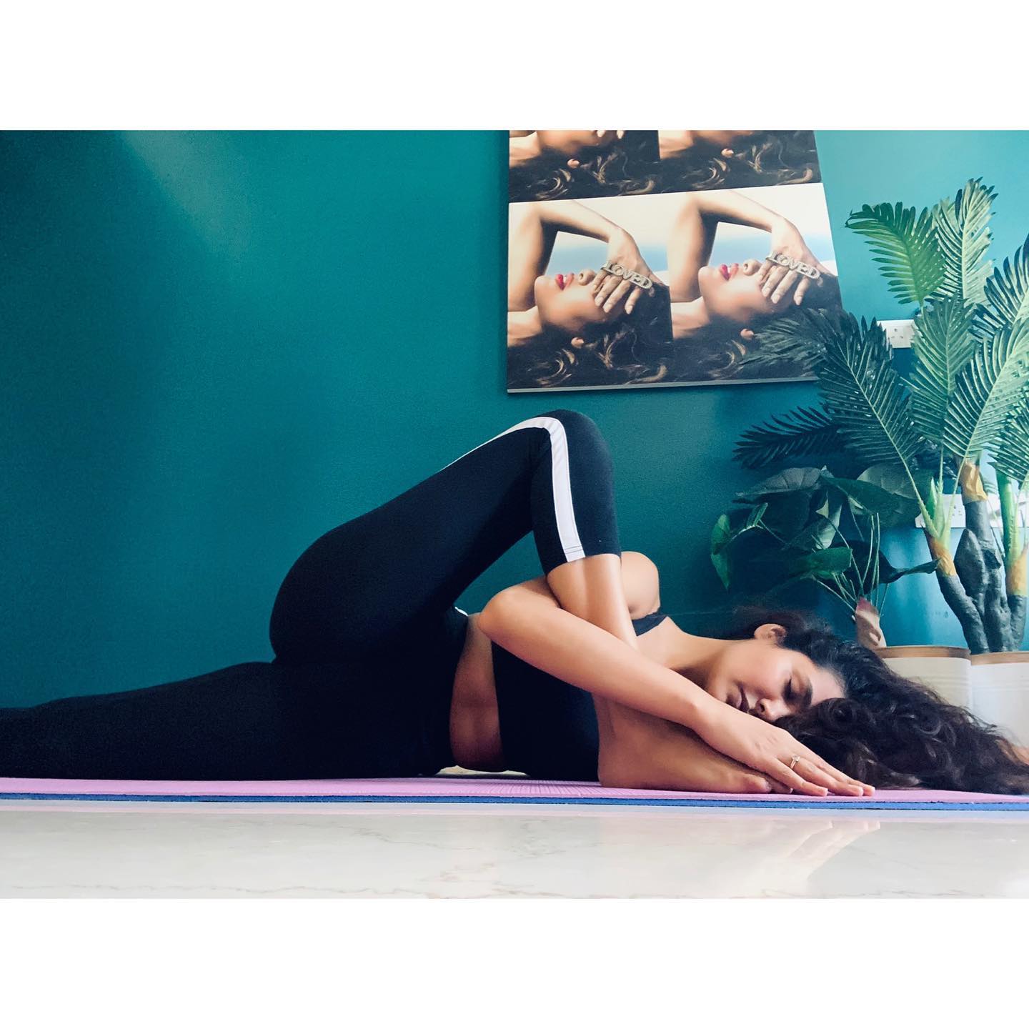 Ashram 3 fame esha gupta yoga poses