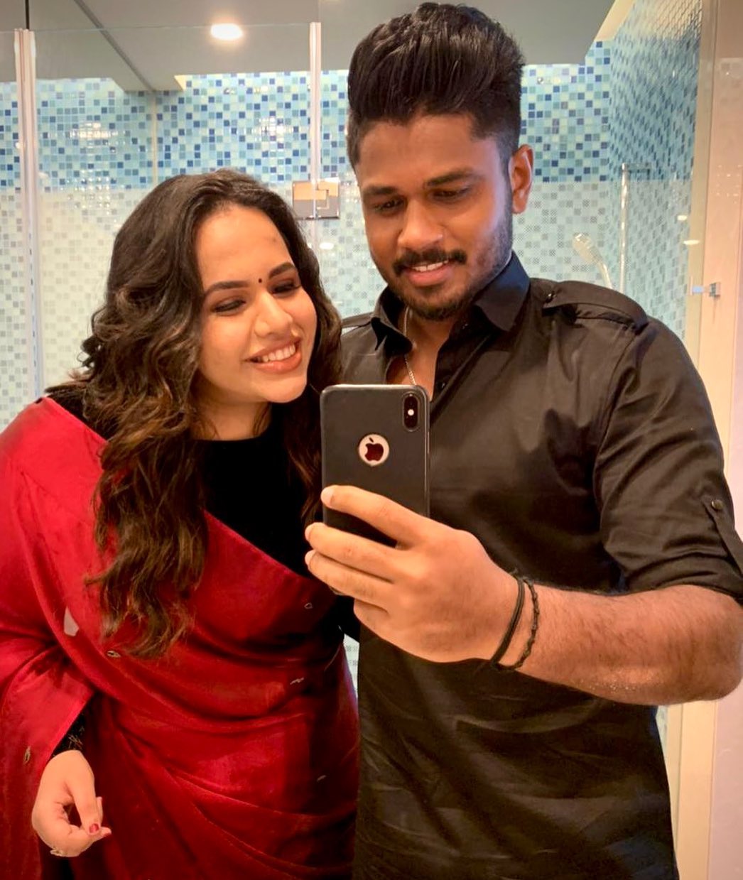 Charulatha And Sanju Samson 