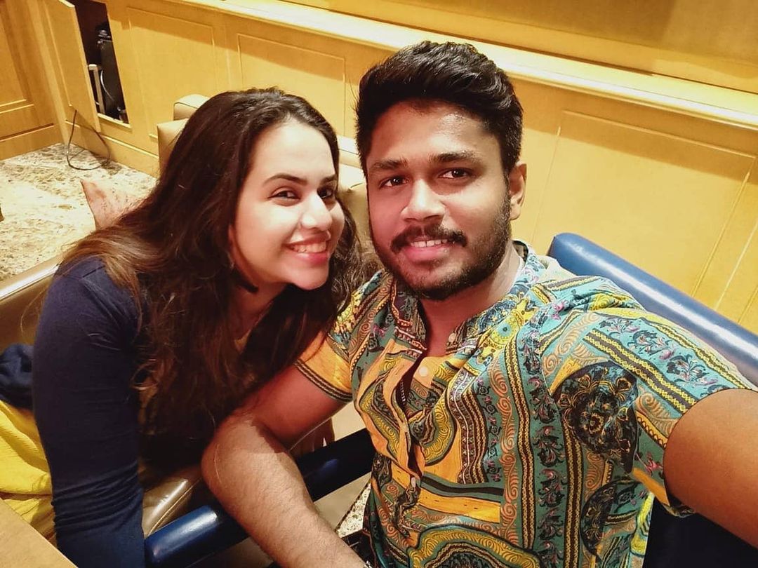 Charulatha And Sanju Samson 
