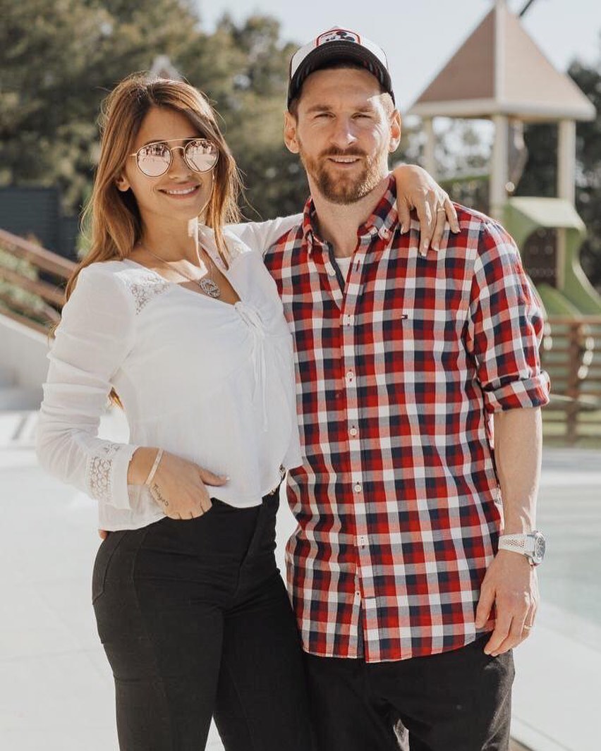 Lionel Messi and Antonela Roccuzzo 