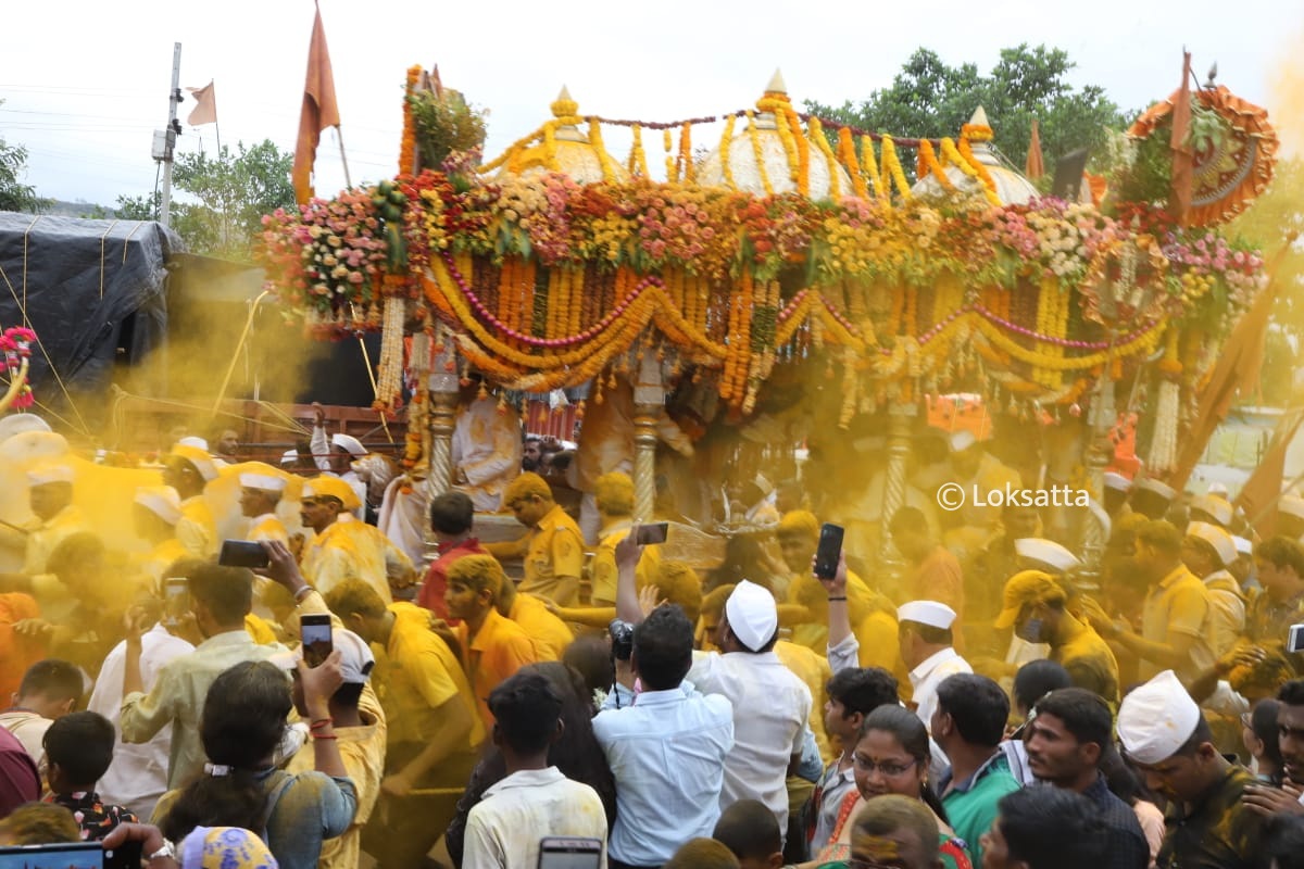 Saint Dyaneshwar Maharaj Palki Jejuri Maharashtra