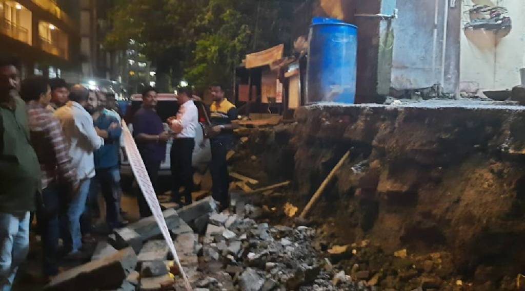 Thane wall collaps Thane wall collaps