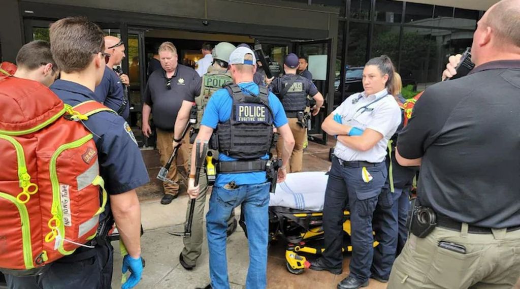 US Hospital Campus, Texas Shooting, Firing, US Hospital Campus, Texas Shooting, Firing,