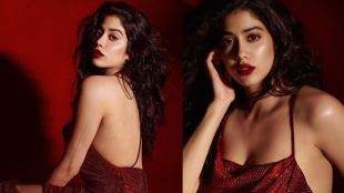 Janhvi Kapoor latest Photoshoot, Janhvi kapoor new look, hot janhvi kapoor, red dress janhvi kapoor