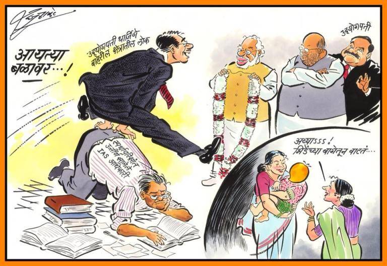 Raj Thackeray Birthday Special When MNS Chief mocks Modi Amit Shah fadnavis Uddhav Thackeray through cartoons