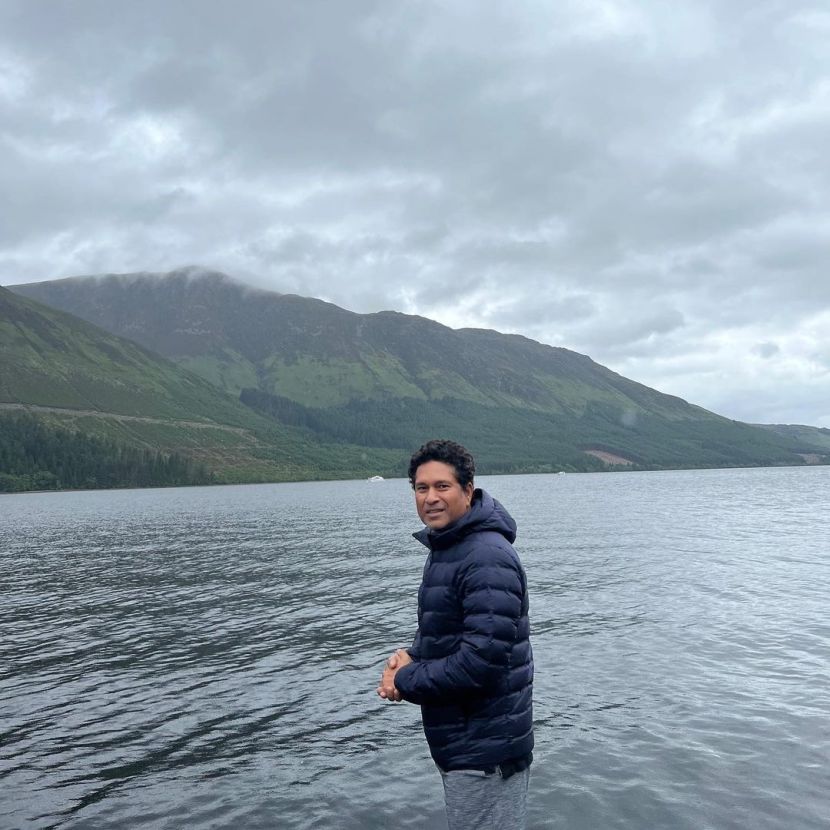 sachin tendulkar shared photos during scotland vist