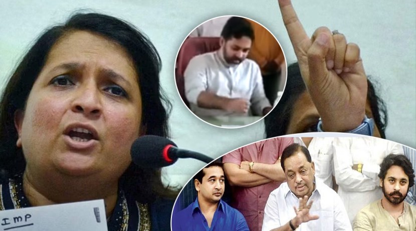 नितेश राणेंच्या या वर्तवणुकीवर सामाजिक कार्यकर्त्या अंजली दमानिया यांनी संताप व्यक्त केला आहे. “नितेश राणे, निलेश राणे आणि नारायण राणे यांची भाषा आणि वागण्याची पद्धत यावर वारंवार चर्चा होत असते. निलेश राणे कोणत्या हक्काने तिथे गेले होते सध्या हे सामान्य नागरिक असून त्याप्रमाणेच वागलं पाहिजे,