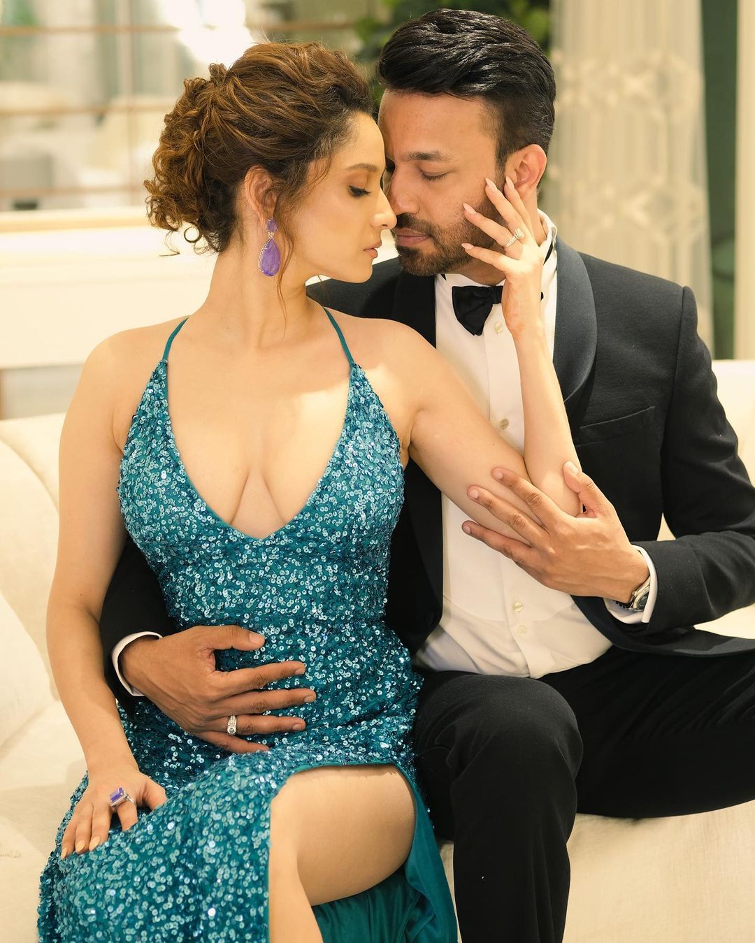 Ankita Lokhande with husband vicky jain romantic photos