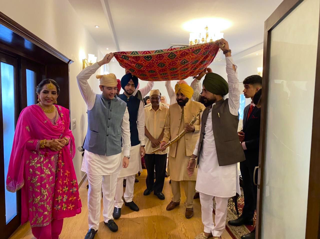 punjab cm bhagwant mann wedding photos